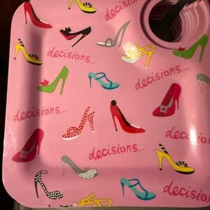 Pink Lolita Party plates with drink holder built in